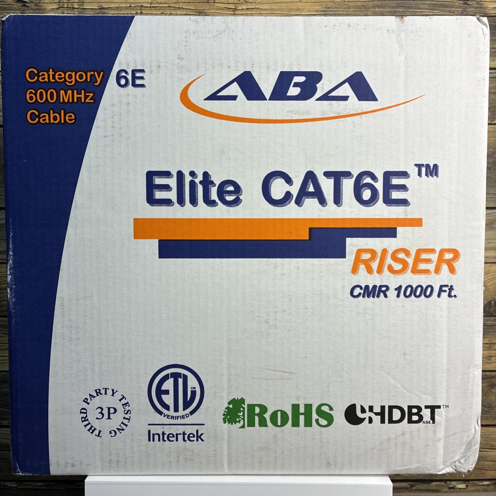 Cat6 Riser (CMR), Ethernet Cable 1000ft, GREY