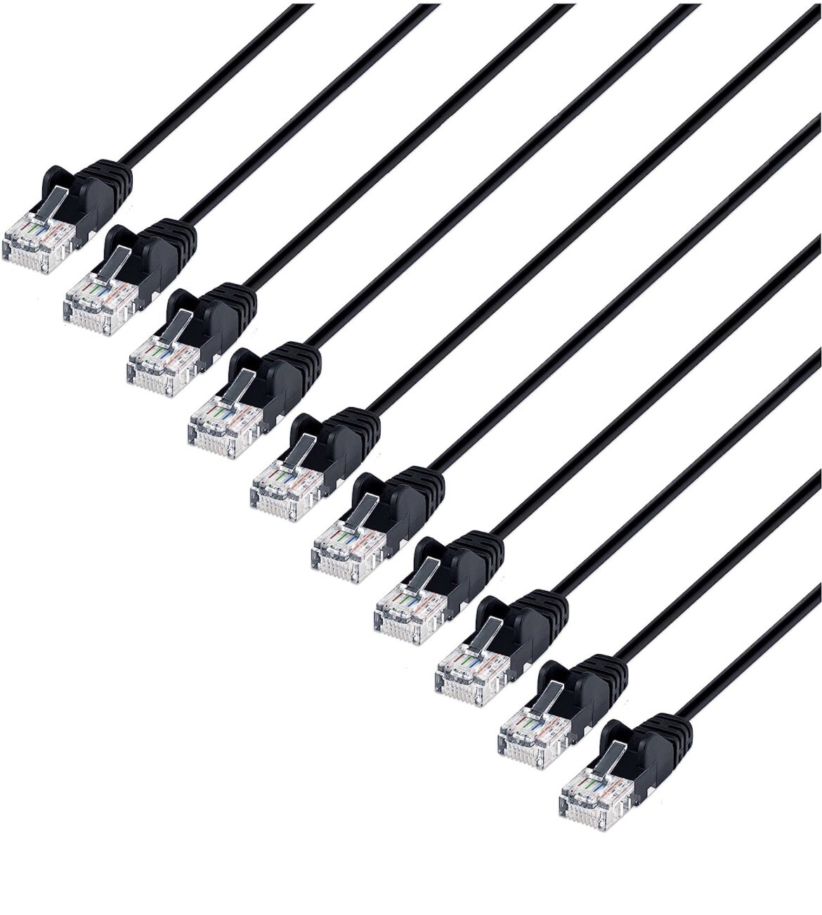 10GTEK NETWORK CABLE C6 10 PACK 5M UTP PATCH CORE 30AWG CAT6 16 FEET