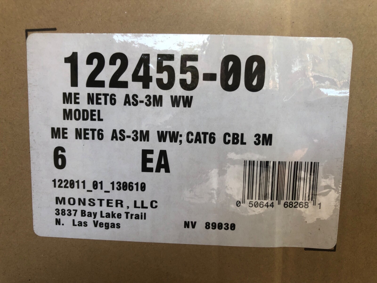 Monster Ethernet Cable – Advanced High Speed Data Cable – 3 Meter/9.84 Feet NEW