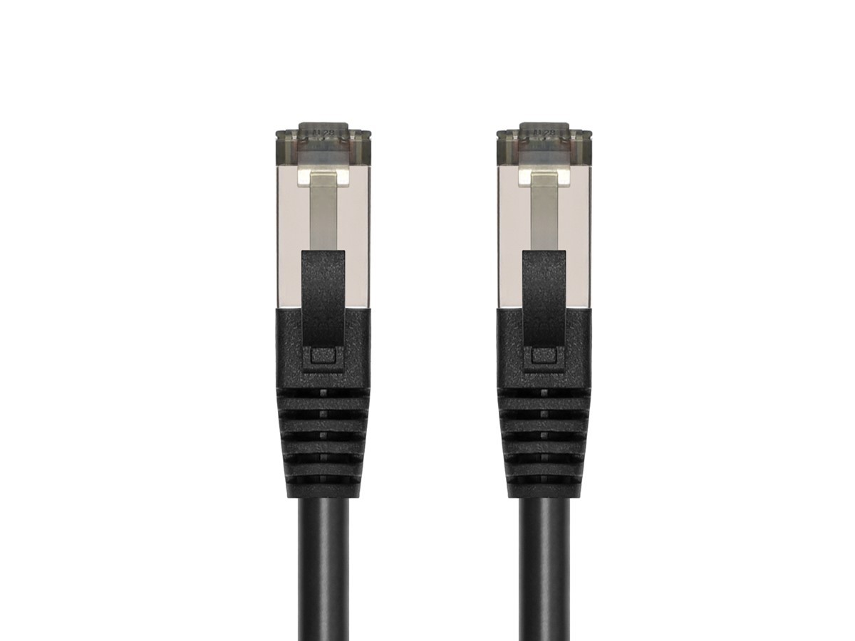 Monoprice Cat8 Patch Cable 15Ft Black S/FTP 28AWG 2GHz 40G RJ45 Ethernet Cable