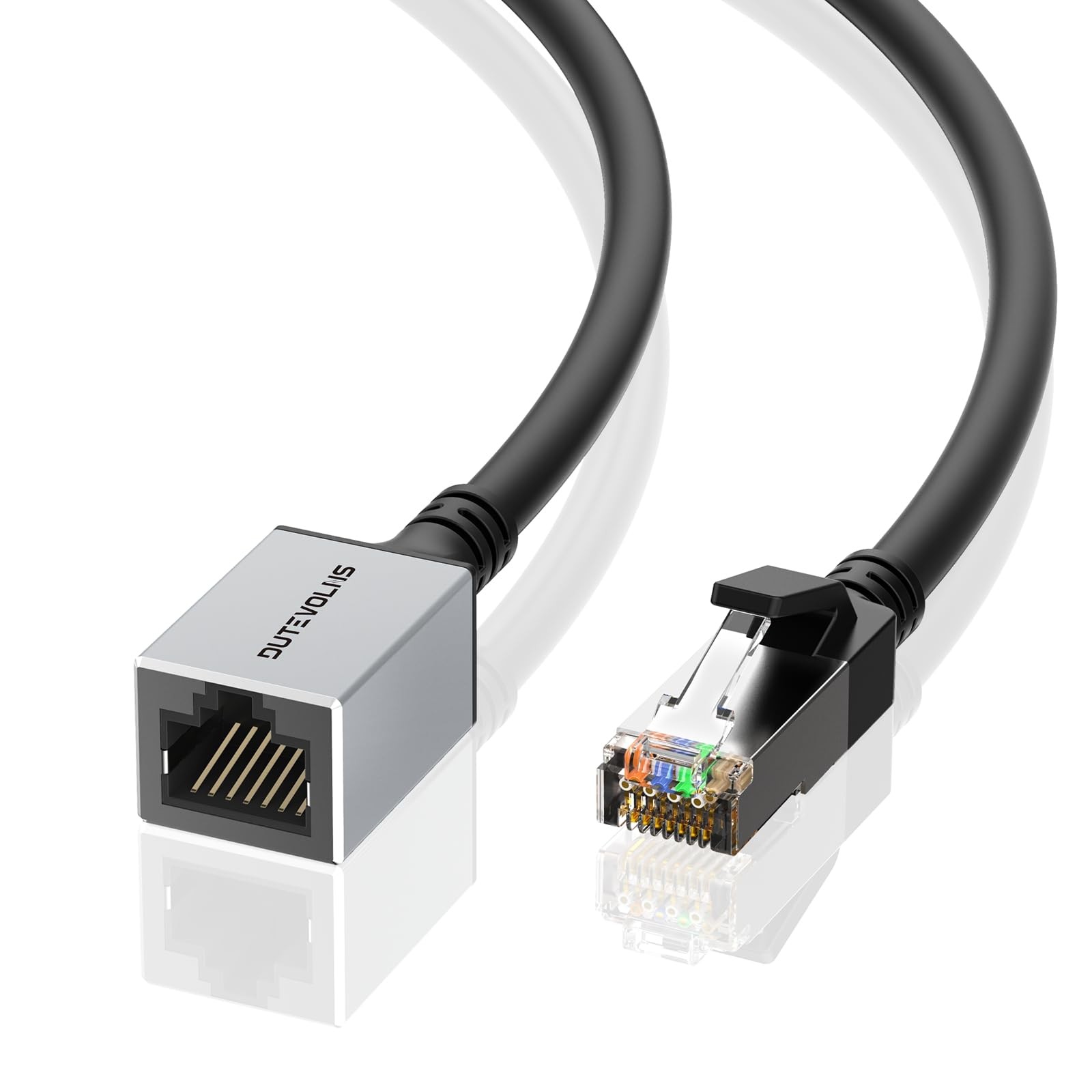 Cat 6 Ethernet Extension Cable 10 Feet Male to Female RJ45 Extender Cord