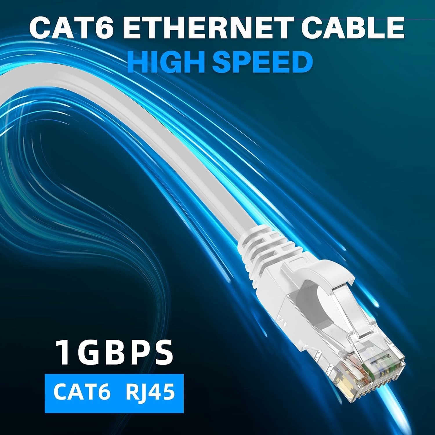 300 Ft Cat 6 Snagless Ethernet Cable – Durable POE Compatible Network Connection