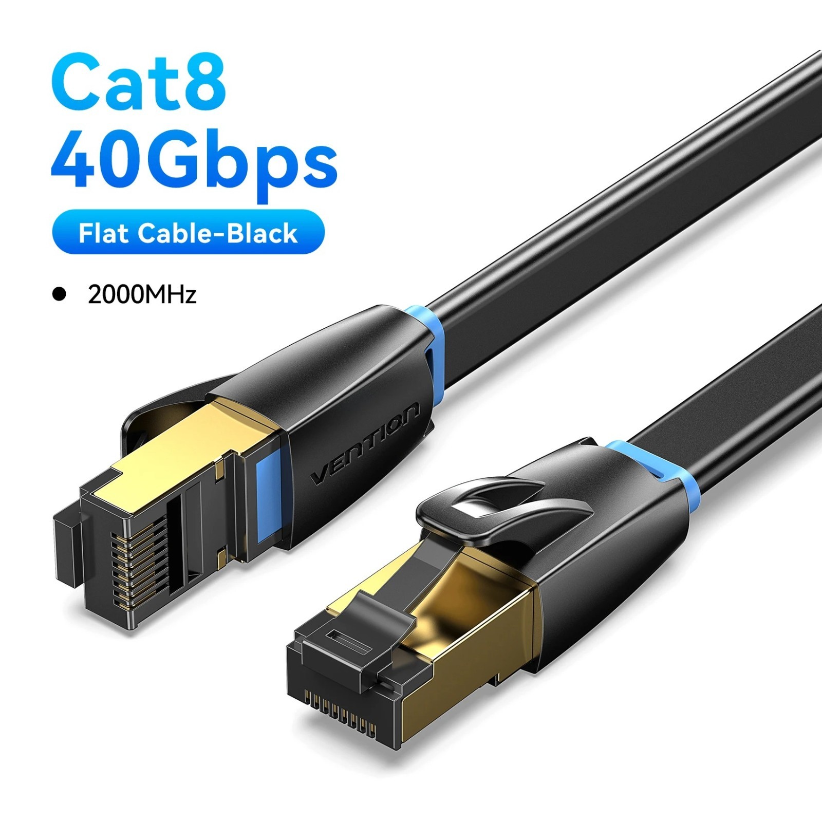 Vention CAT8 Ethernet Cable 40Gbps 2000MHz TPE Network Lan Patch Cord for PC Lap
