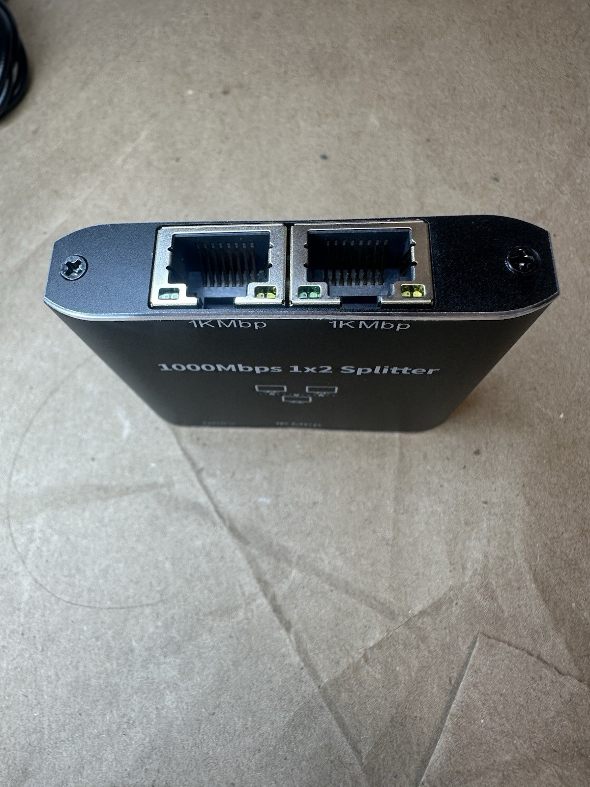RJ45 Gigabit Ethernet Splitter 1000Mbps LAN Network Internet 1 to 2 Out Adapter