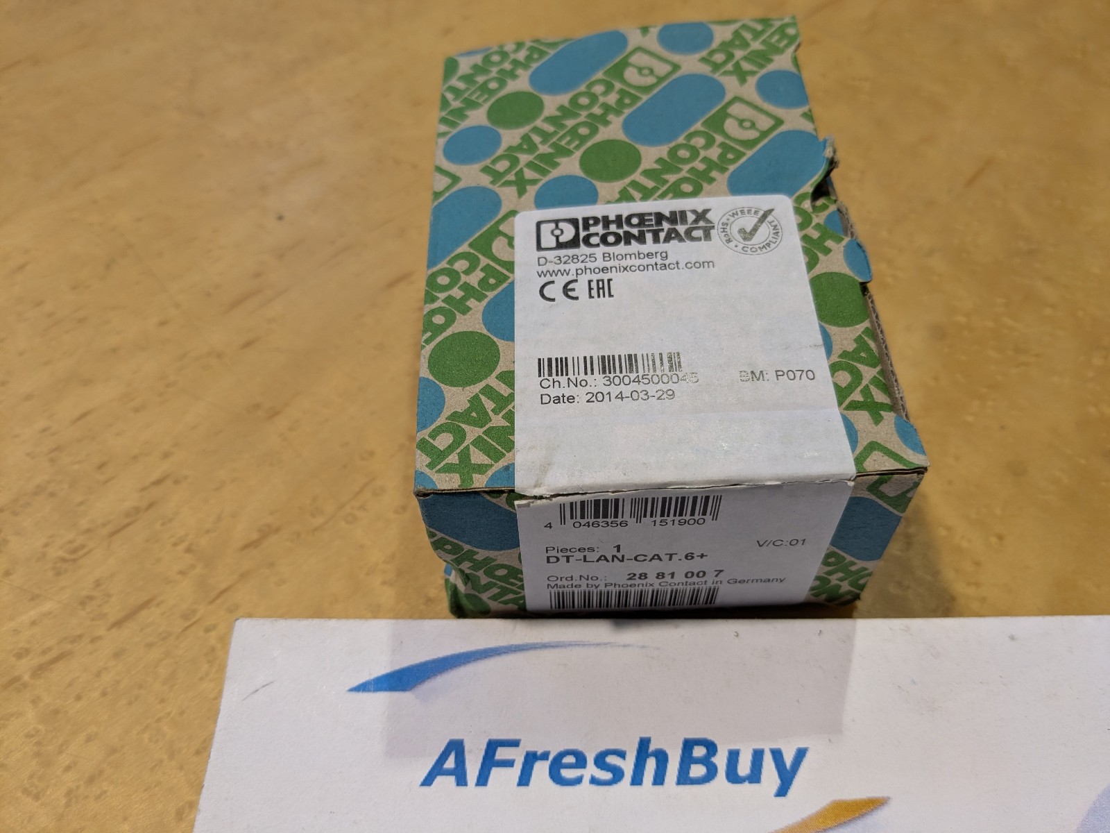 Open Box PHOENIX CONTACT DT-LAN-CAT.6+ 2881007 SURGE PROTECTION