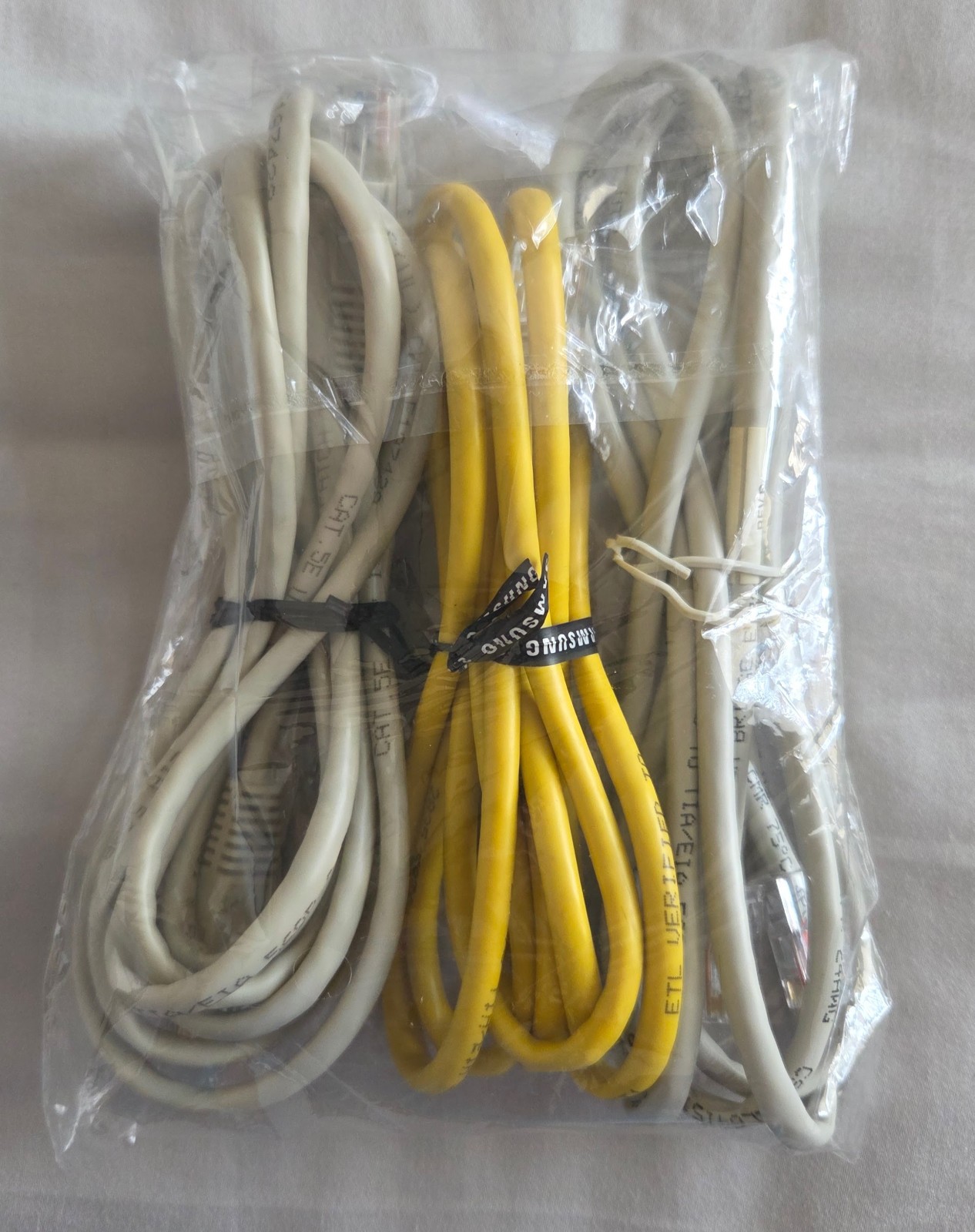 3pc LOT of CAT5 & CAT5e Ethernet Internet High Speed LAN Network 6 ft. Cable