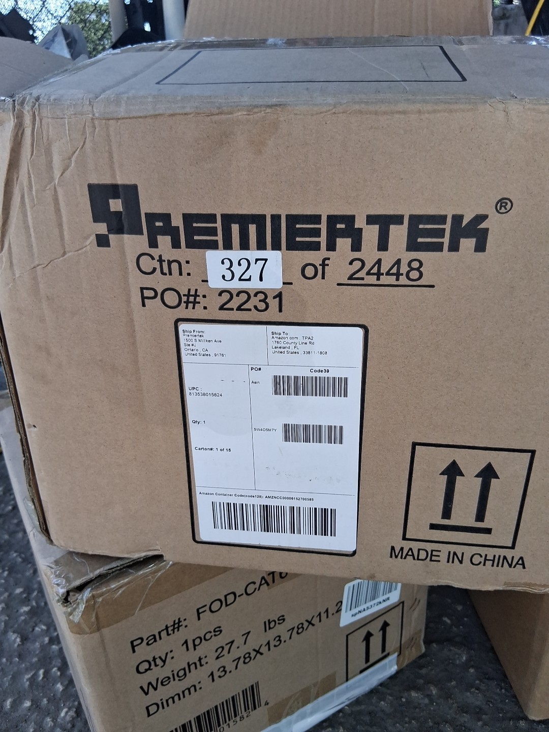 Outdoor 1000′ Cat6 23AWG CMX Cca 550MHz Shield FTP 4-Pairs Part# FOD-CAT6-1KFT