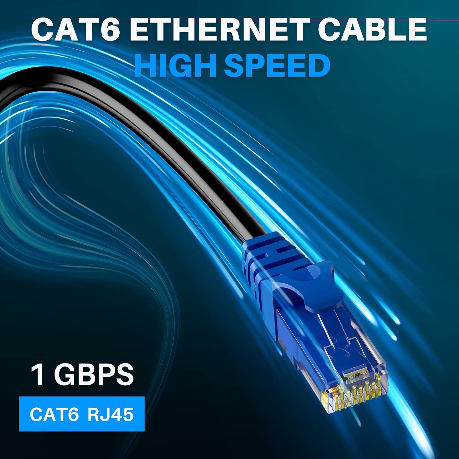 Cat 6 Outdoor Ethernet Cable 200 ft Gbps Heavy Duty Internet Cable from 25-30…