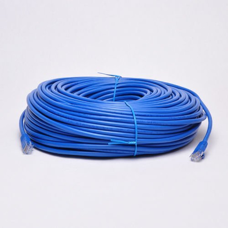 300ft CAT6 Ethernet Cable Blue RJ45 LAN Network Patch Cord Solid Wire 23AWG