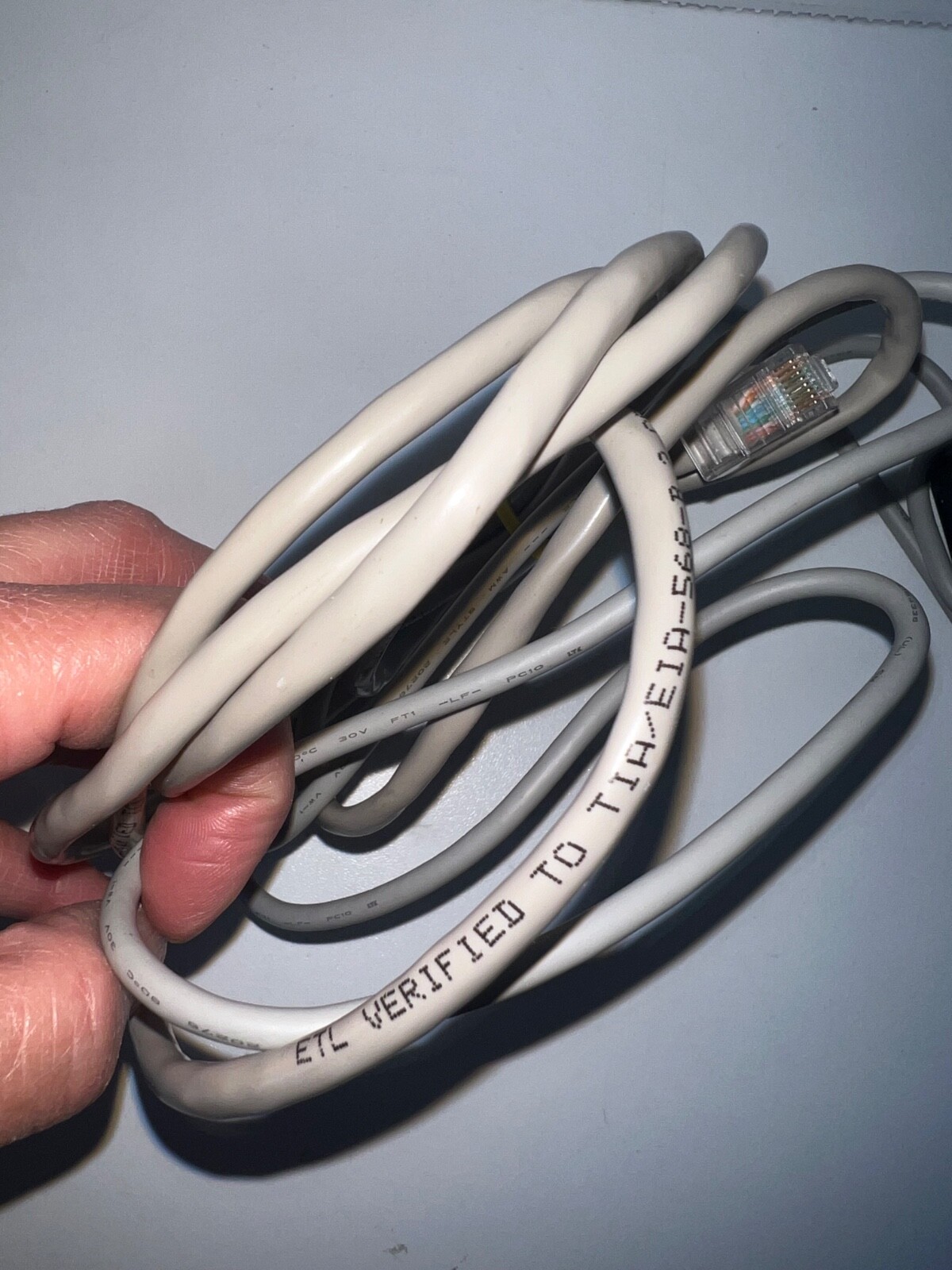 Cable Verified To TIA/EIA 568B.2 Cat 5 UTP 24AWG 4 Pairs Patch Cable
