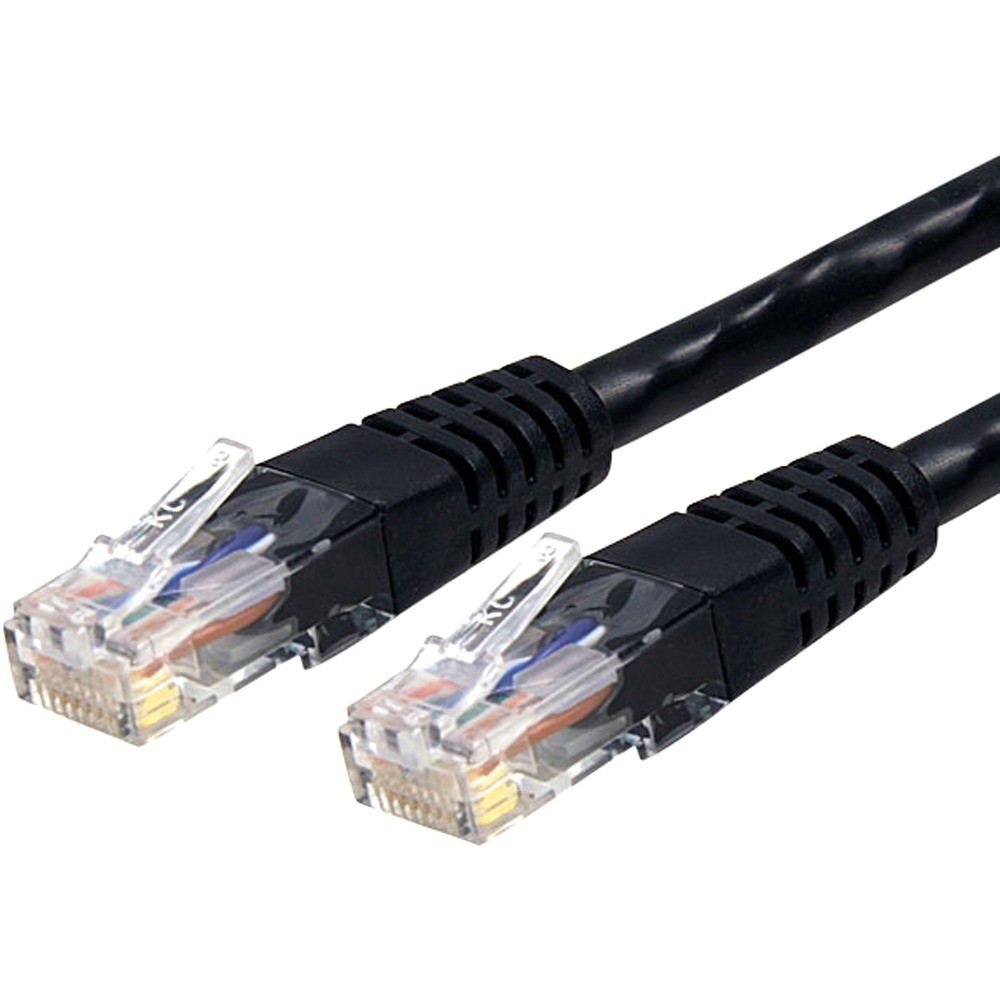 Startech C6PATCH3BK 3ft CAT6 Ethernet Cable 10 Gigabit Molded RJ45 650MHz
