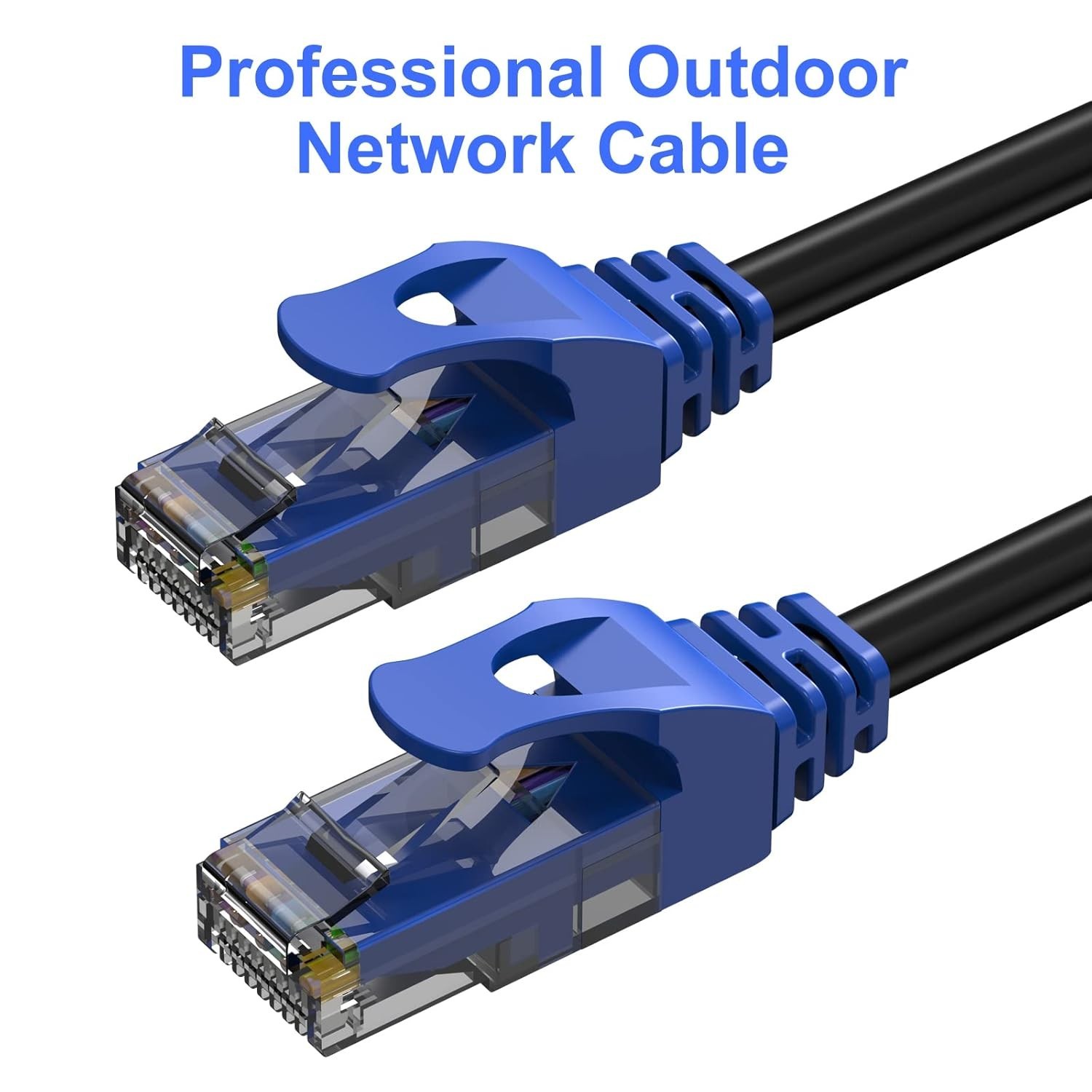 150FT Cat6 Outdoor Ethernet Cable In-Ground Heavy Duty Direct Burial 24AWG CC…