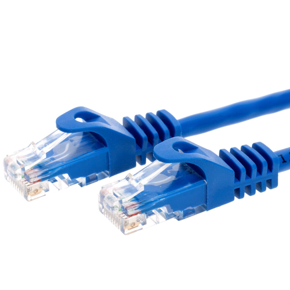 CAT5 Network Patch Cable RJ-45 Ethernet LAN Internet Cable Blue 1.5FT – 20FT LOT
