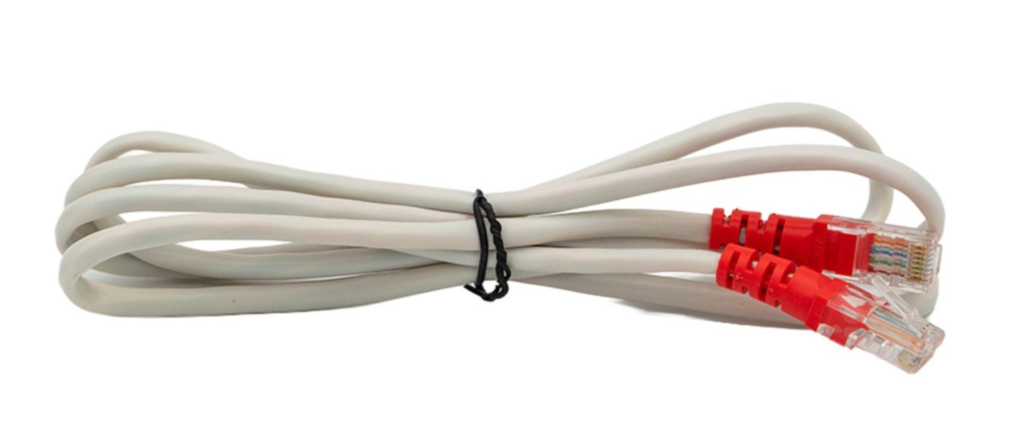 Cat 6 White Ethernet Networking Cable 6 ft RJ45 Male To Male Connection