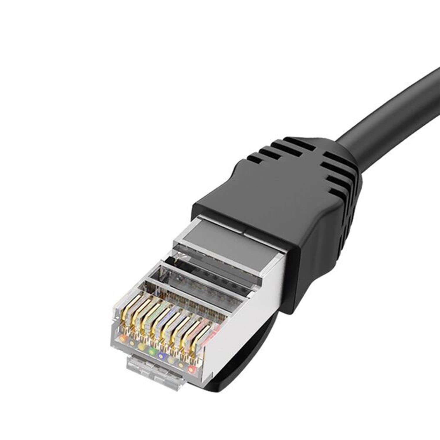 Ethernet Extension RJ45 Male To Female LAN Patch Extender 2Ft/60cm 2 PCS