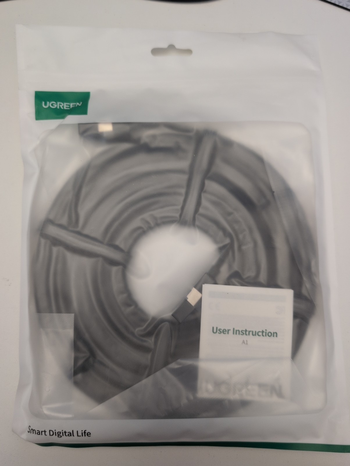 15 Ft UGREEN Cat 8 Ethernet Cable Braided High Speed 40Gbps 2000Mhz 15ft