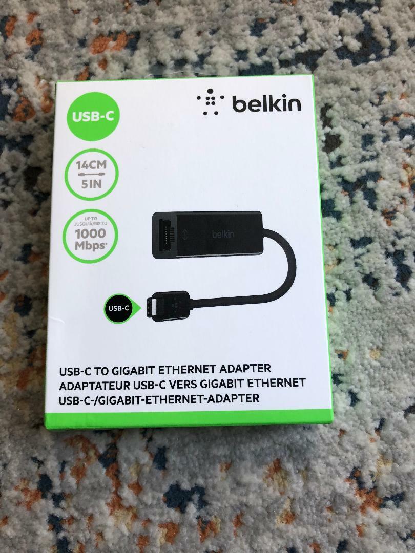 Brand New OEM Belkin USB-C to GIGABIT Ethernet Adapter Type C – Model F2CU040