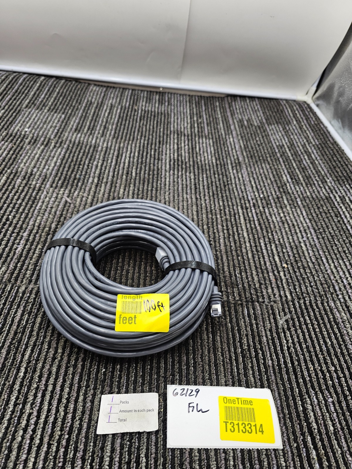 CAT6 26AWG F/UTP PVC CABLE 100FT 30V ANSI/TIA-568 2-D Gray