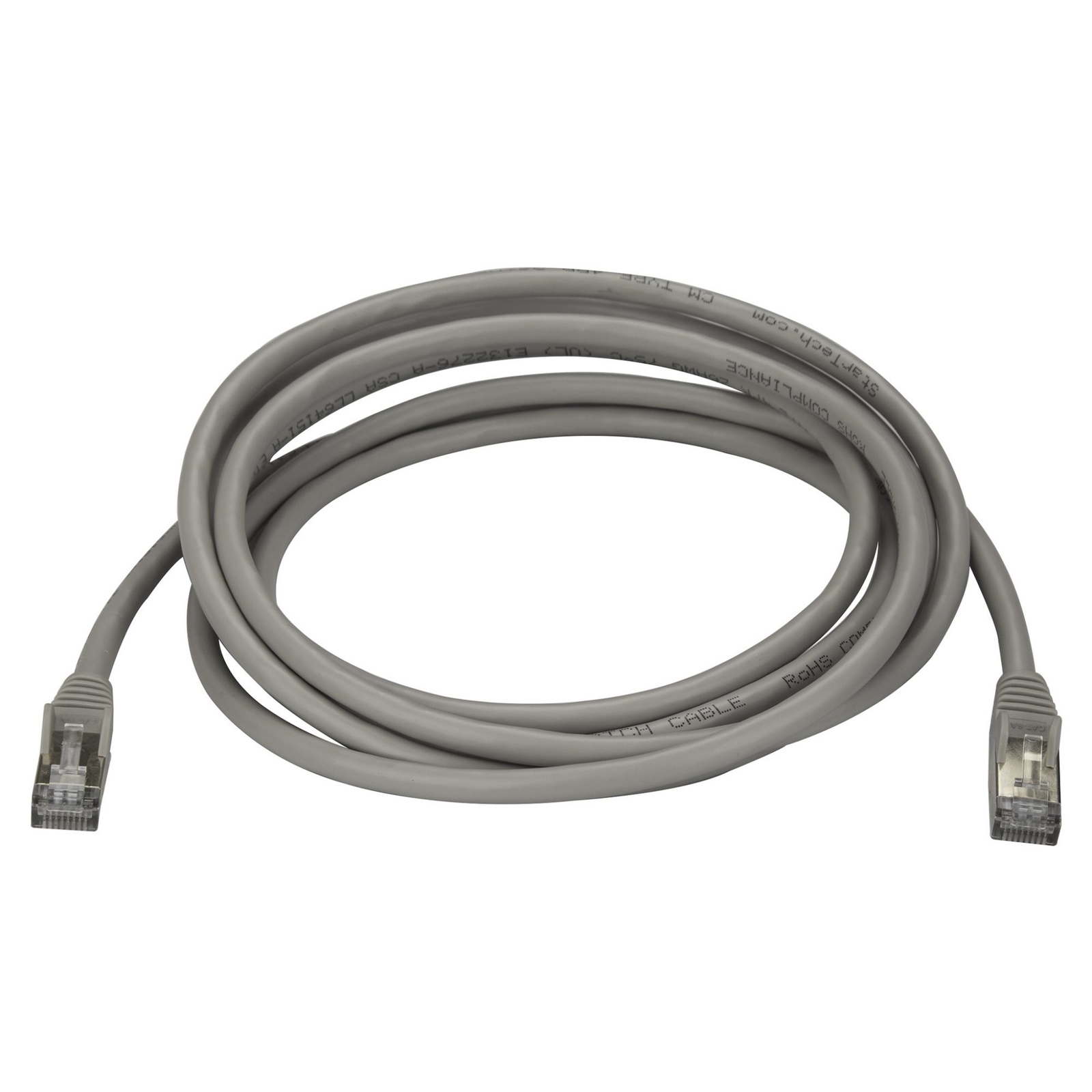 StarTech.com 10 Gigabit Shielded (SFTP) Cat6a RJ45 Patch Cable 3m – Gray