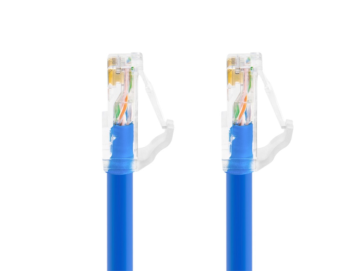 Monoprice Cat6A Component Level Patch Cable 5 Feet Blue UTP 24AWG 500MHz RJ45