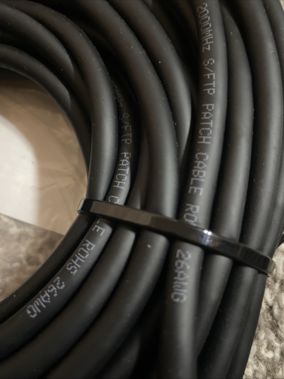 Cat 8 Ethernet 40Gbps 2000Mhz Cable 50 ft Shielded, Indoor&Outdoor, AWG26