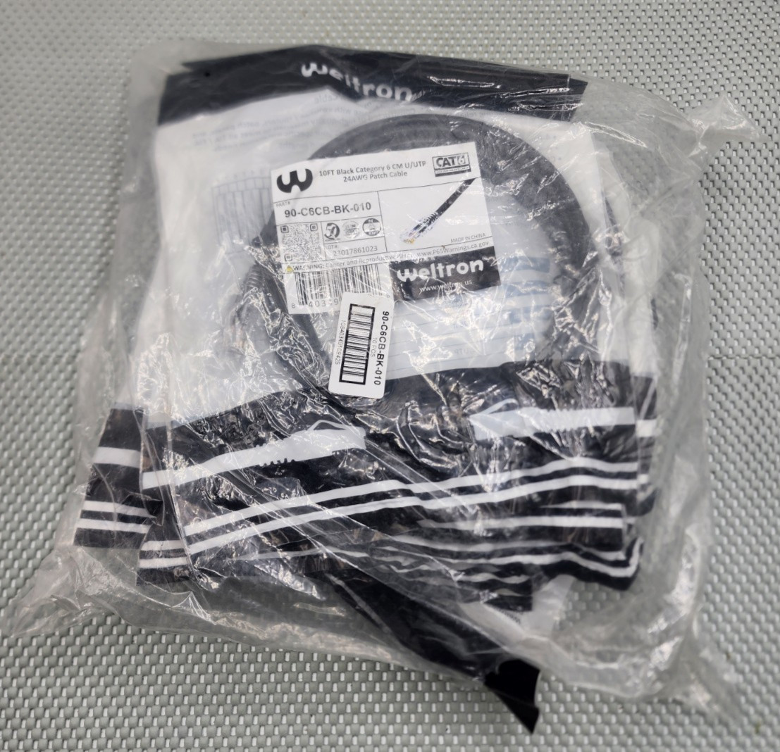 10x Cat6 24AWG Snagless Unshielded (UTP) CM Ethernet Network Patch Cable 10ft