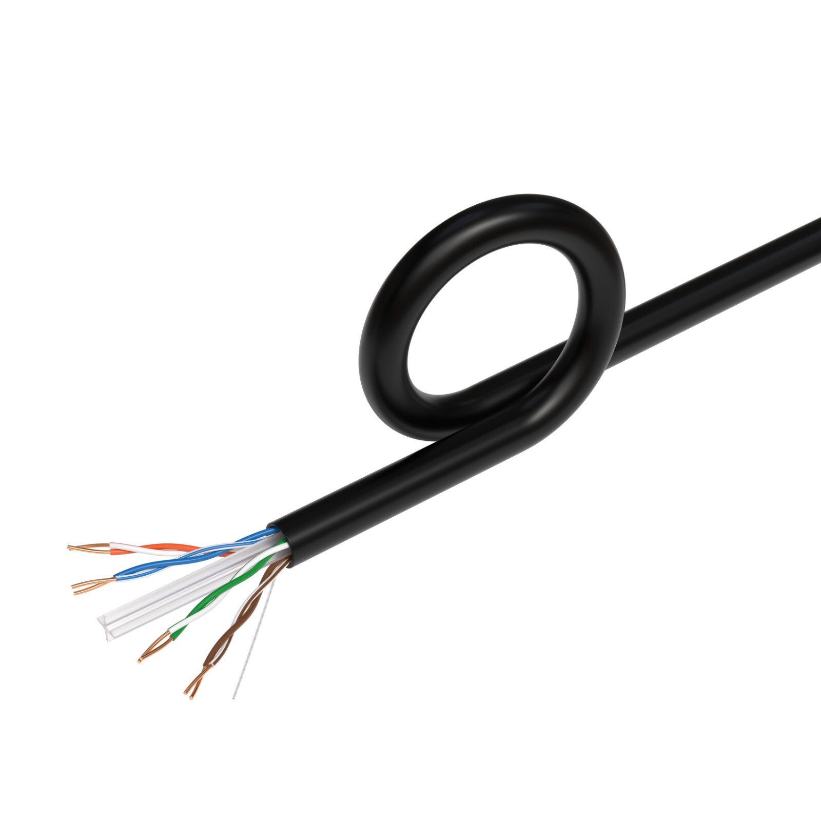 PLENUM 1000ft CAT5e CAT6 UTP CMP Bulk Ethernet Cable Solid Network Wire LAN CAT5
