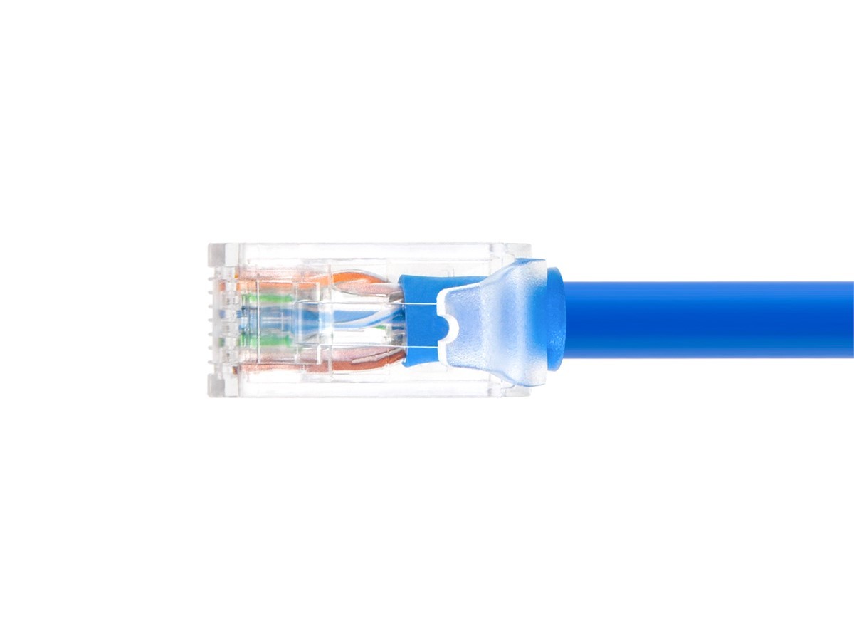 Monoprice Cat6A Component Level Patch Cable 3 Feet Blue UTP 24AWG 500MHz RJ45