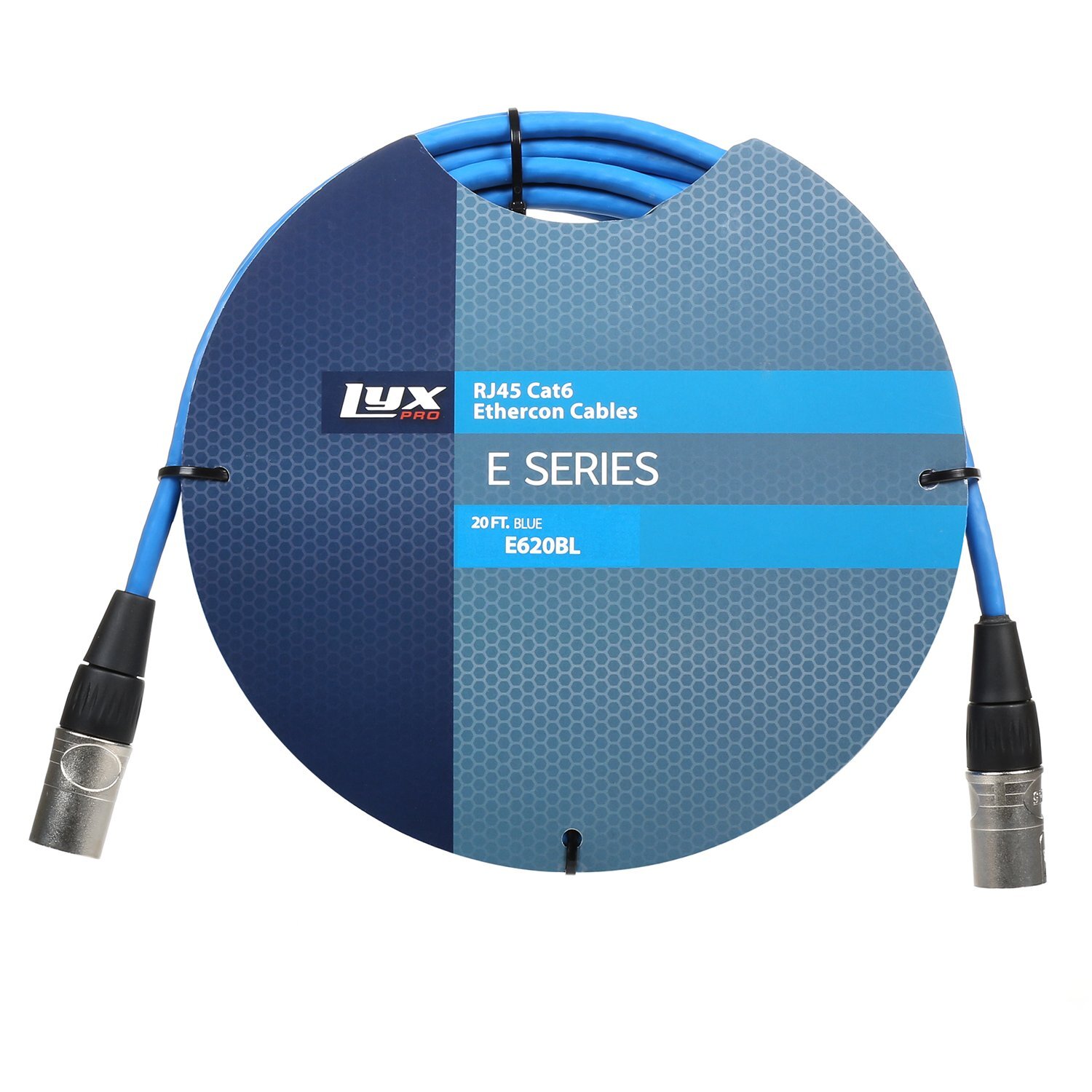 LyxPro CAT6 Shielded Ethercon RJ45 Xlr Cable – Male to Male, 300 feet, Blue