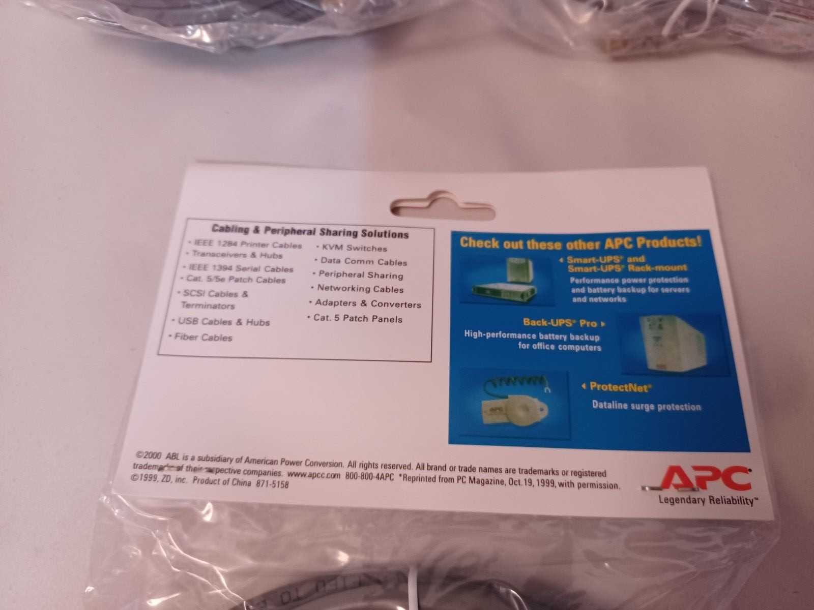 Lot of 10 APC 10FT CAT5e RJ45 Ethernet LAN Network Patch Cable UTP 24AWG Gray