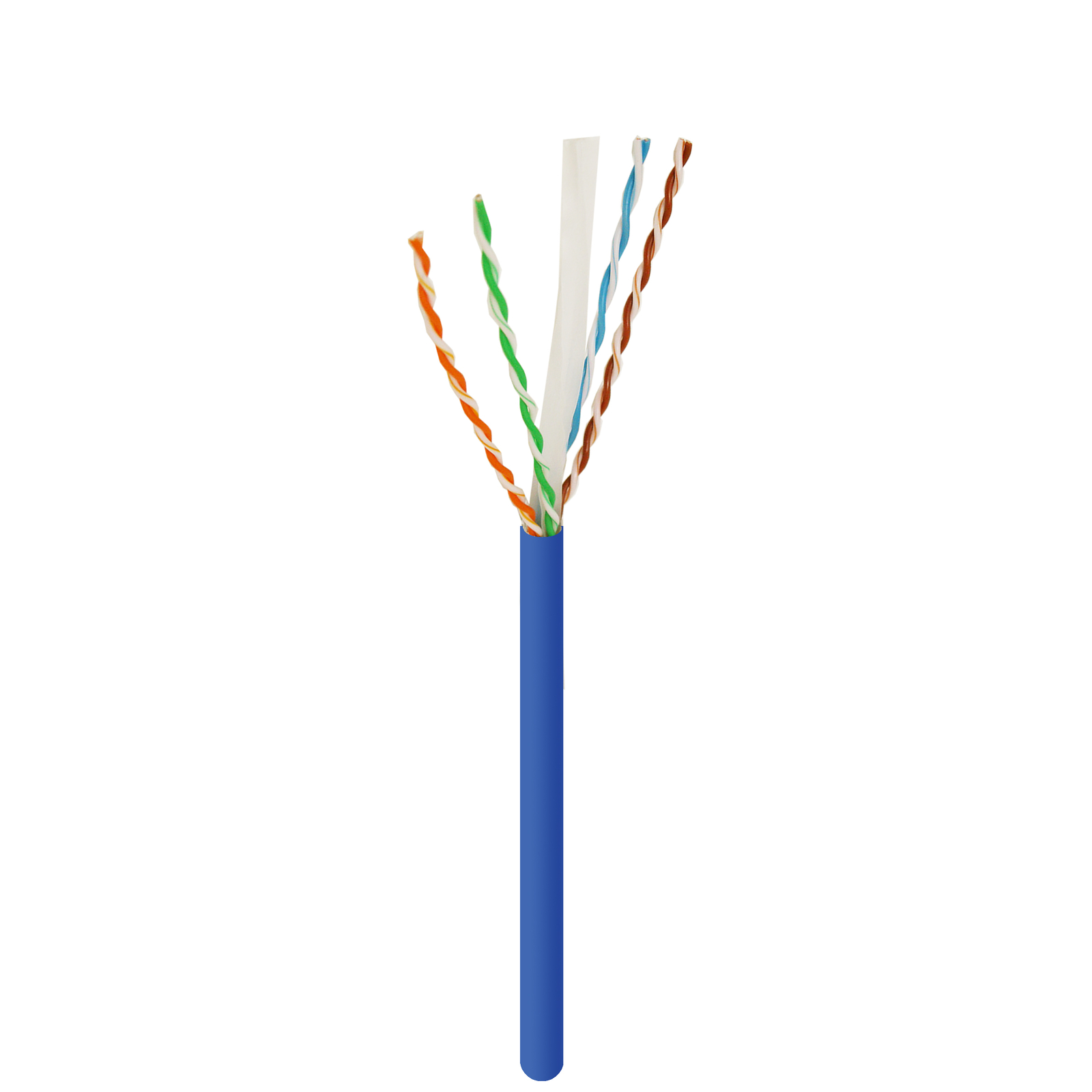 Cat6 UTP 1000ft Bulk Ethernet Network Cable 23AWG 550Mhz Pure Copper Plenum Blue