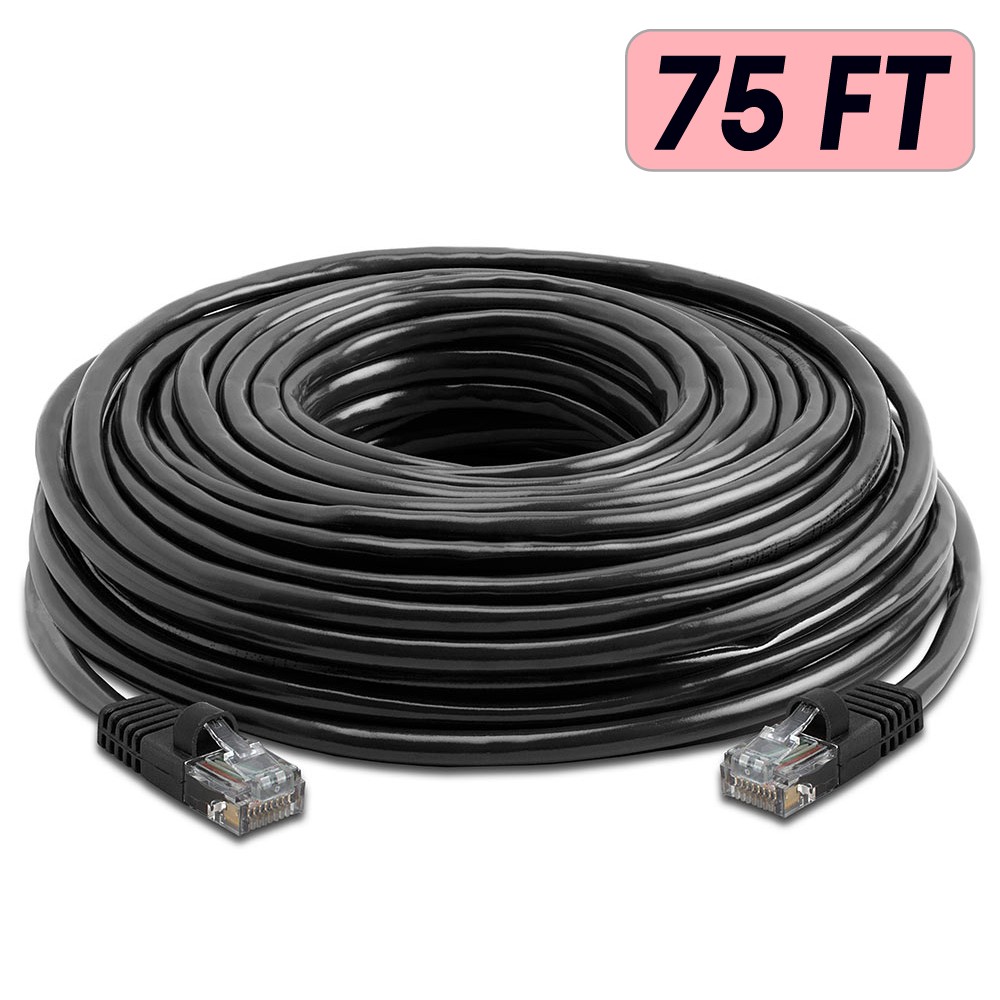 Black CAT5e Patch Cord LAN Network Cat5e Cable RJ45 Ethernet Router Cable Lot