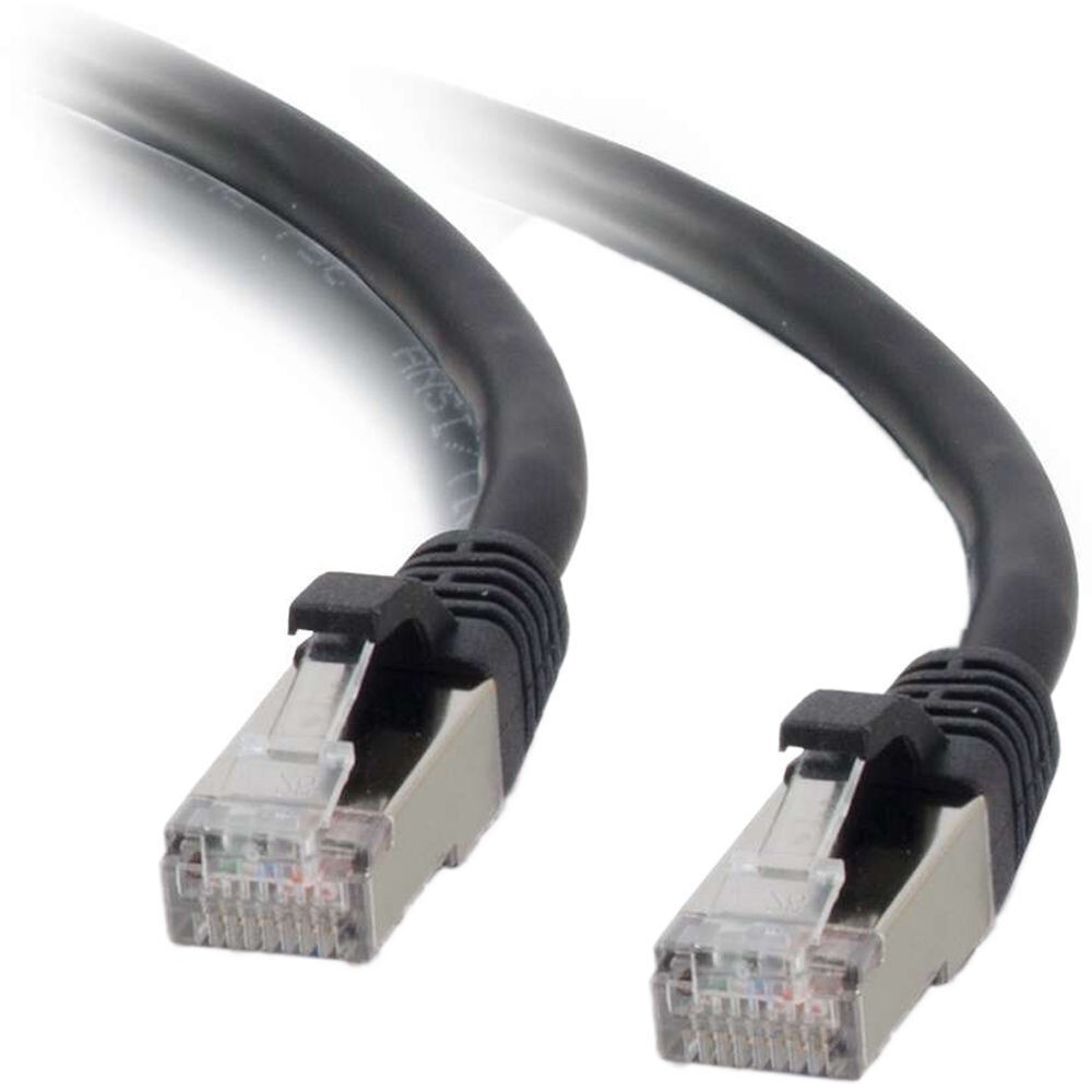 C2G 22014 15 ft Cat6 Snagless UTP Unshielded Network Patch Cable Black 15ft(Z12)