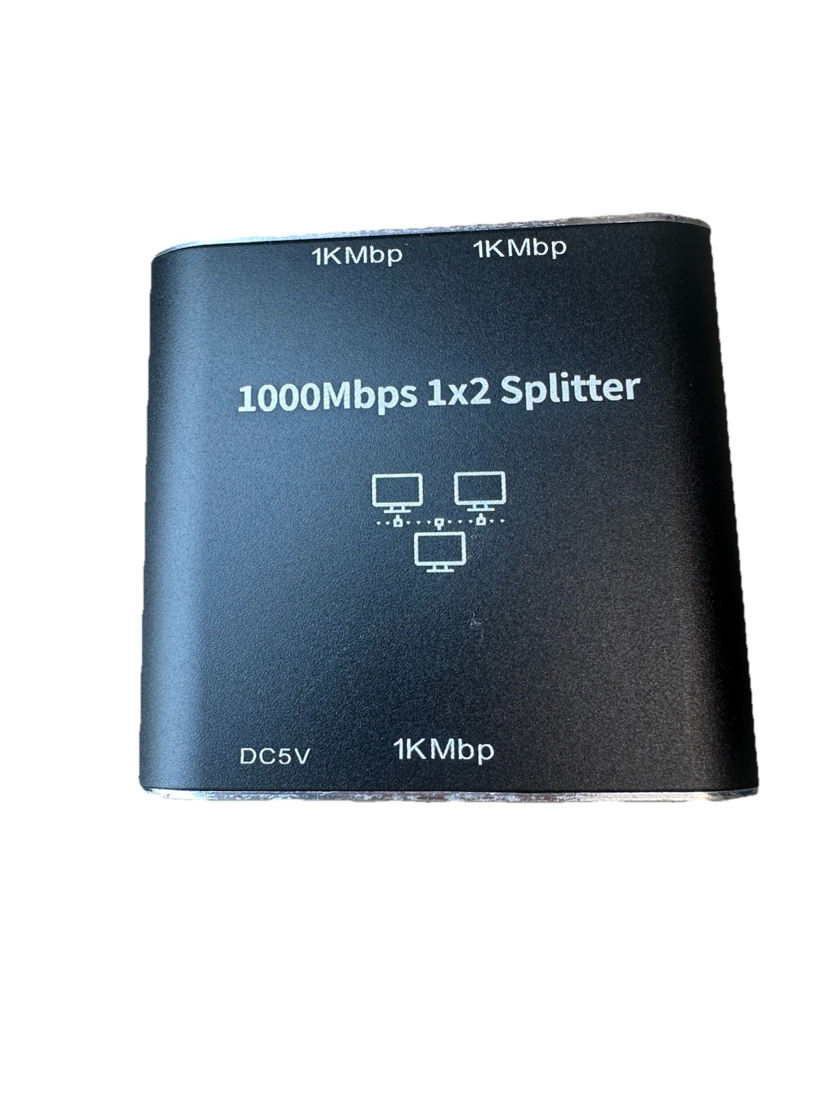 RJ45 Gigabit Ethernet Splitter 1000Mbps LAN Network Internet 1 to 2 Out Adapter
