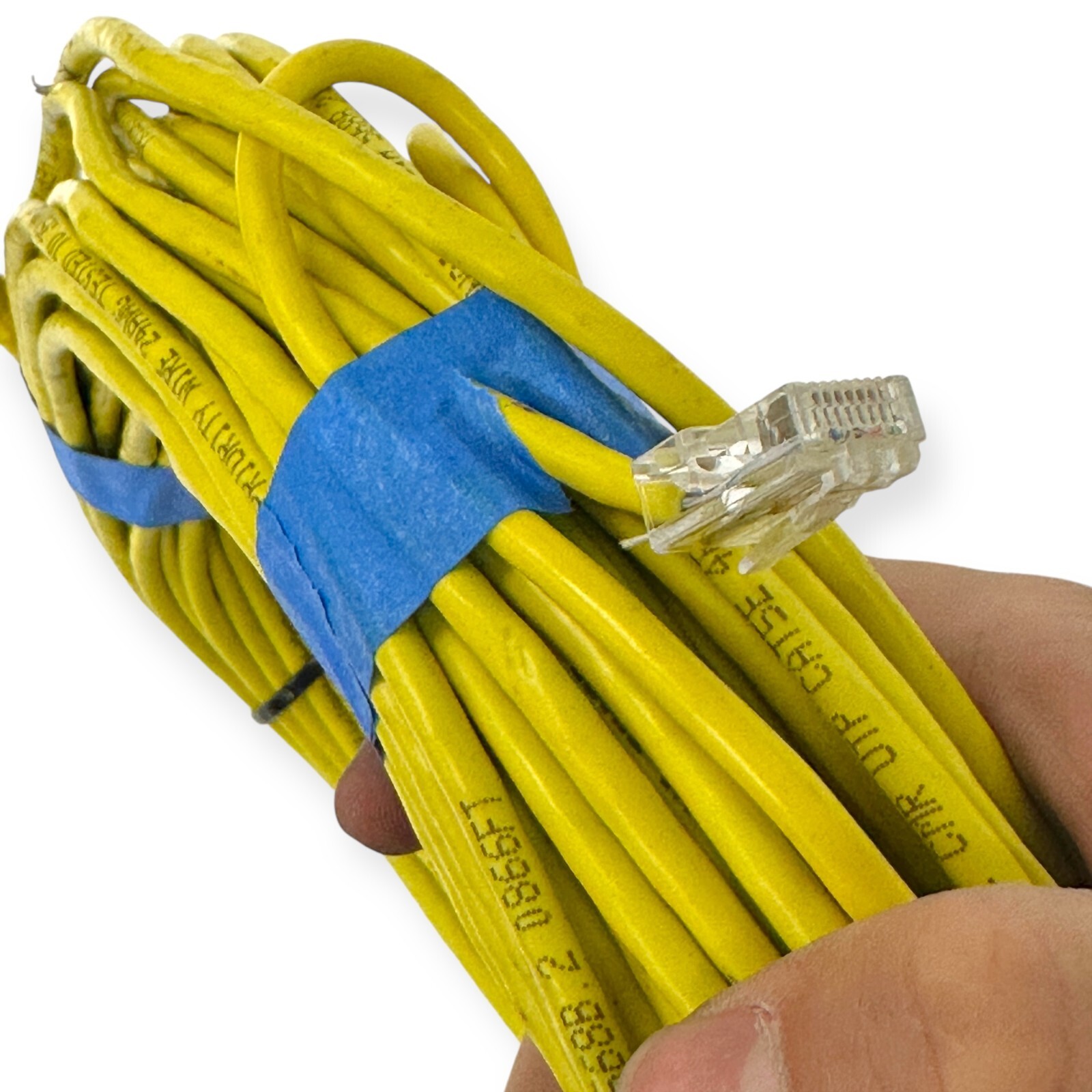 Ethernet CAT to 4 Position Female Cable Yellow 4PR FTL Verified ANSI TIA EIA