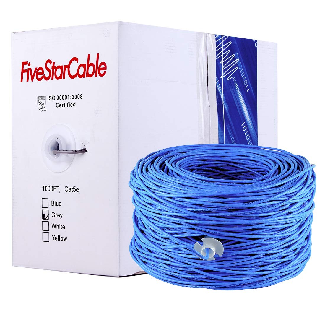 Cat5e 1000 Ft. Ethernet 24AWG 4 Twisted Pair UTP Internet Network Router LAN IP