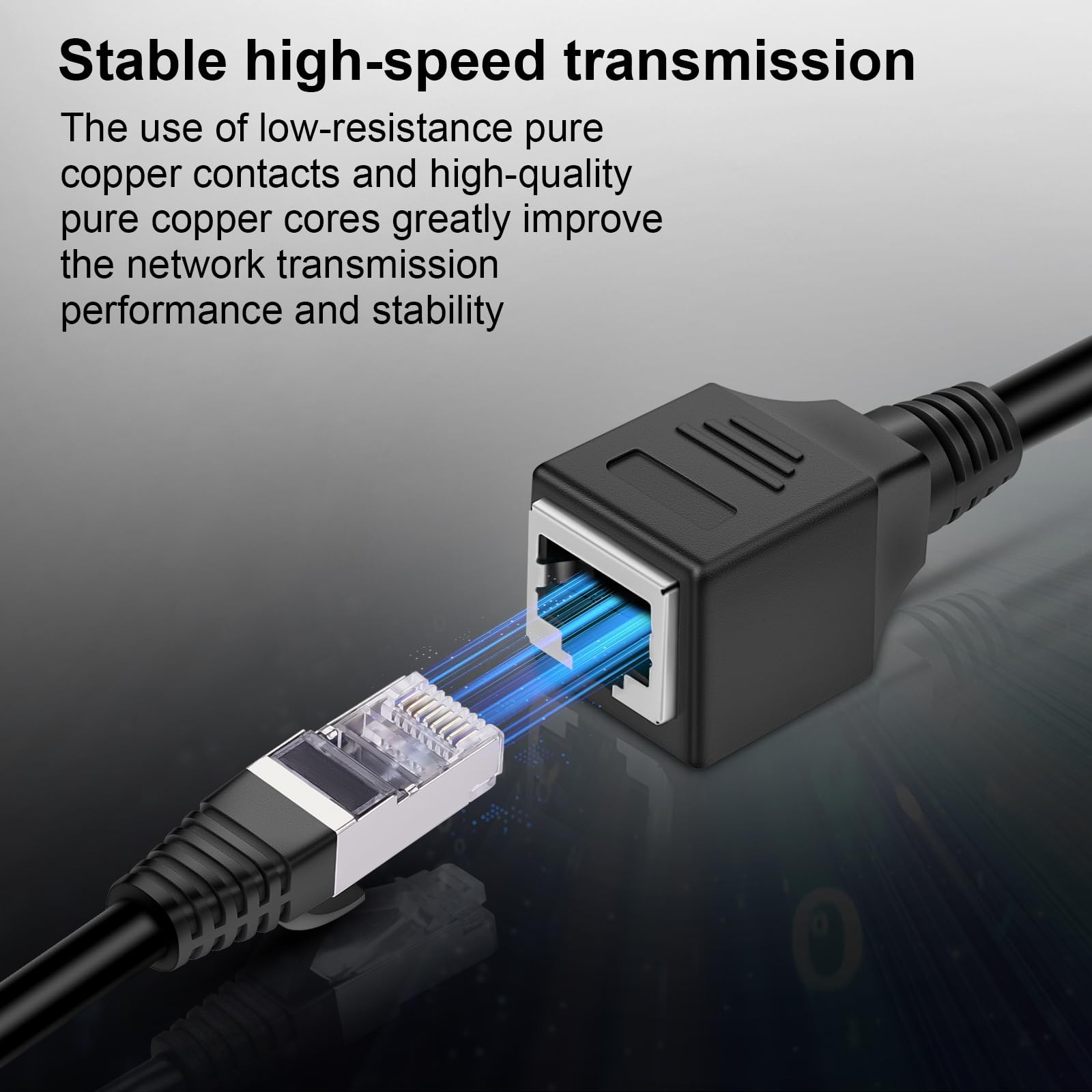 Ethernet Extension Cable 2pack Ethernet Lan Male To Female Network Cable Rj45 Ca
