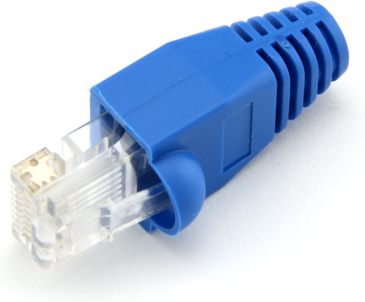 100 Pcs Cat5E CAT6 RJ45 Ethernet Network Cable Strain Relief Boots Cable Connect