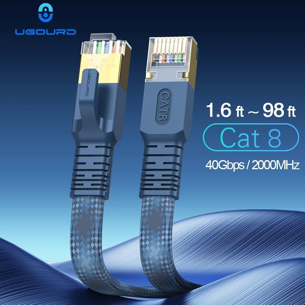 Cat 8 Ethernet RJ45 Cable Super Speed 40Gbps Patch LAN Network Gold Plated Lot