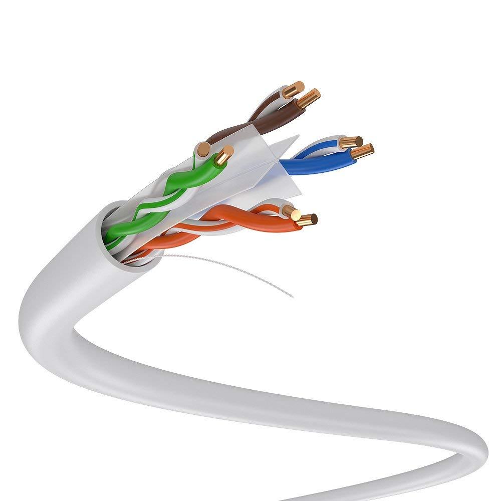 CAT6 700ft UTP Network Cable 550Mhz LAN Ethernet RJ45 Wire 23AWG White