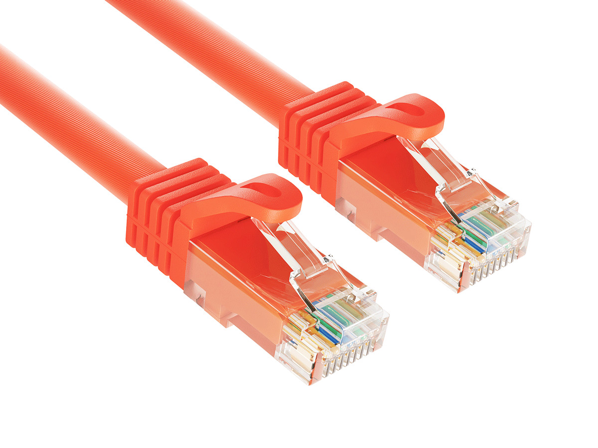 7ft Cat6a Ethernet Cable 10Gbps Snagless RJ45 for Gaming PS5 PC Router, Orange