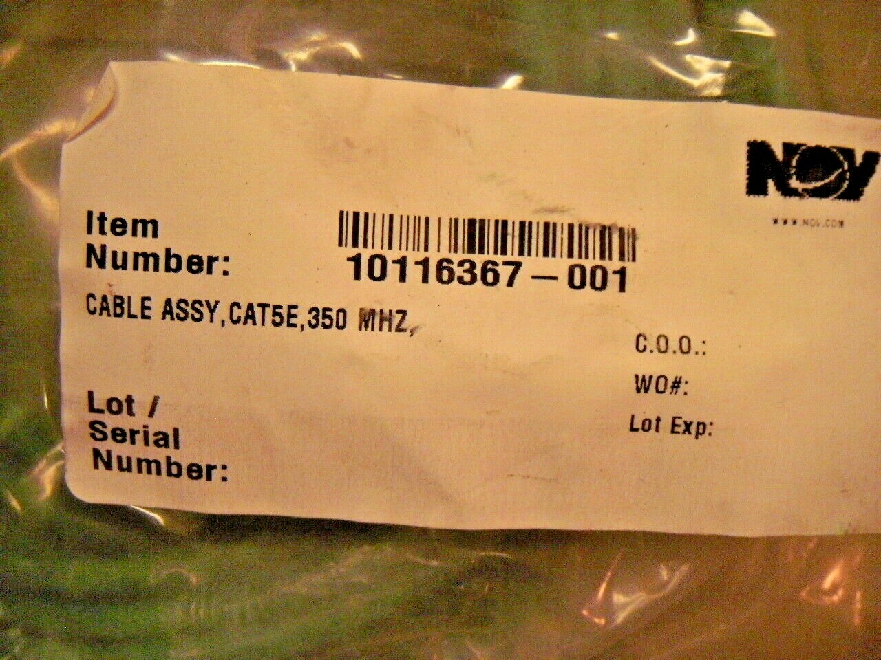 NOV 10116367 CAT5E 350 MHZ Patch Cable Assembly 14′ Category 5E Cord (UTP)