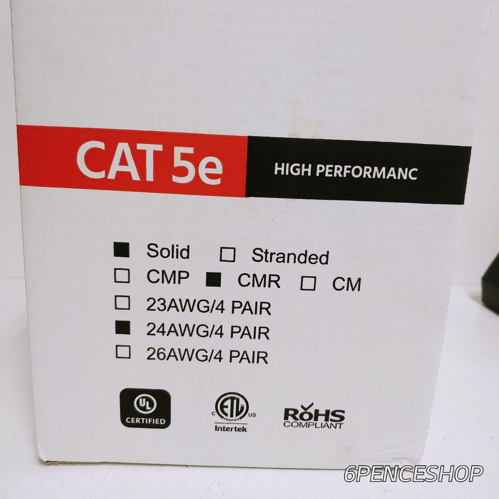 Monoprice 13678 CAT5E UTP SOLID CMR) – BLUE- 500FT