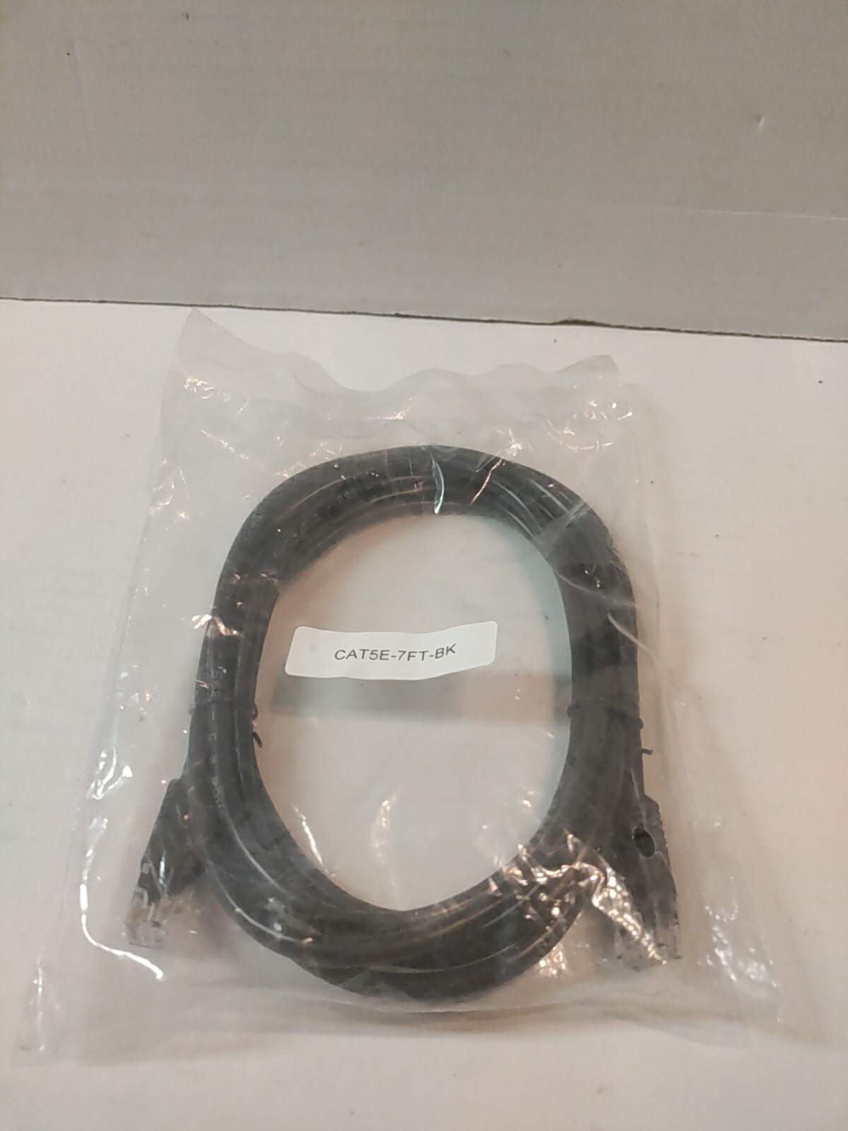 Cat 5e Patch Ethernet Cable – Black 7” Universal RoHS Compliant