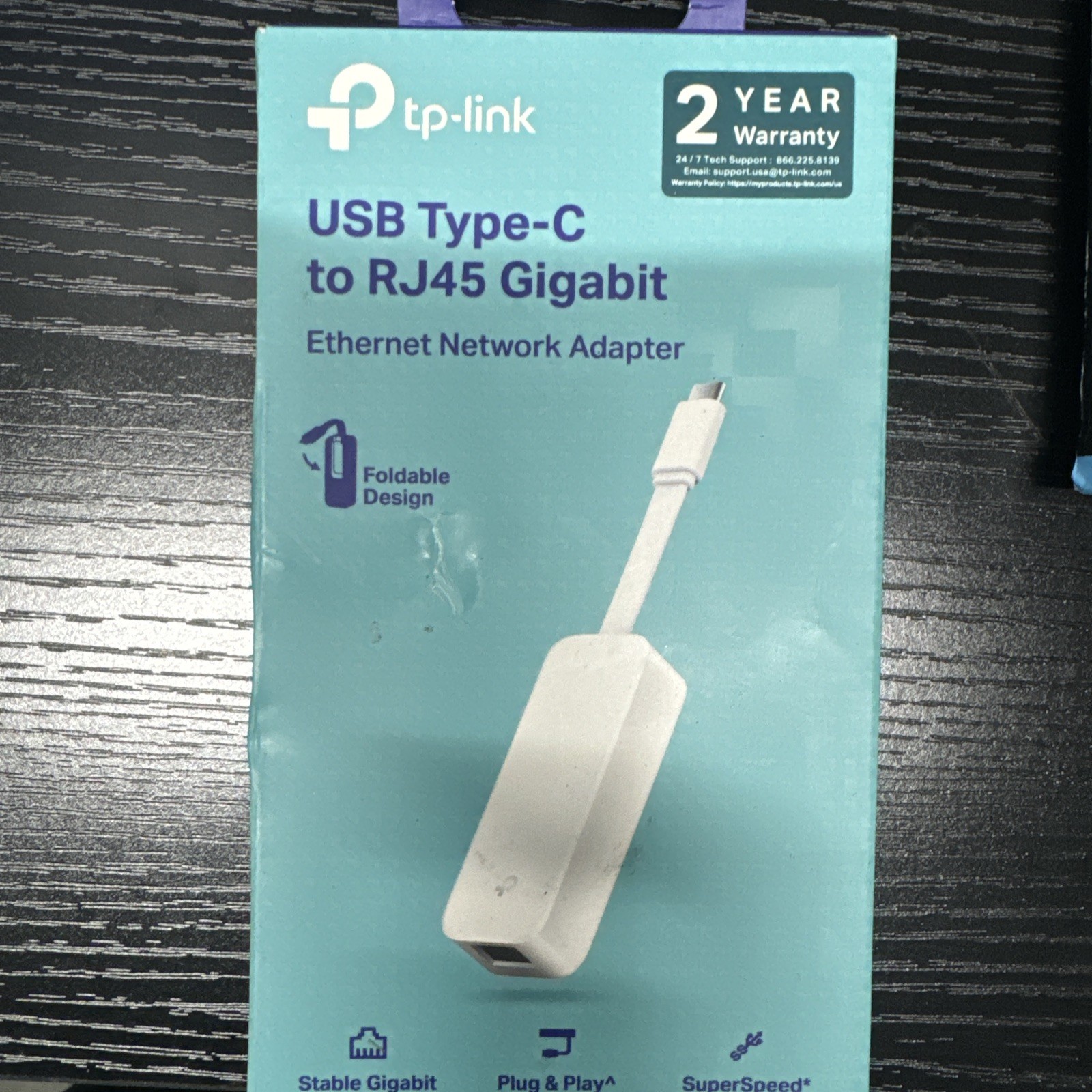 TP-Link USB C To Ethernet Adapter (UE300C) White