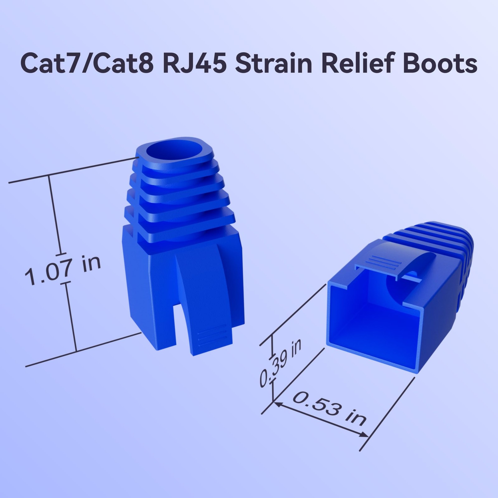 100-Pack Cat7 / Cat8 RJ45 Strain Relief Boots, RJ45 Boot, Cat 6 Boot, Cat6 Et…