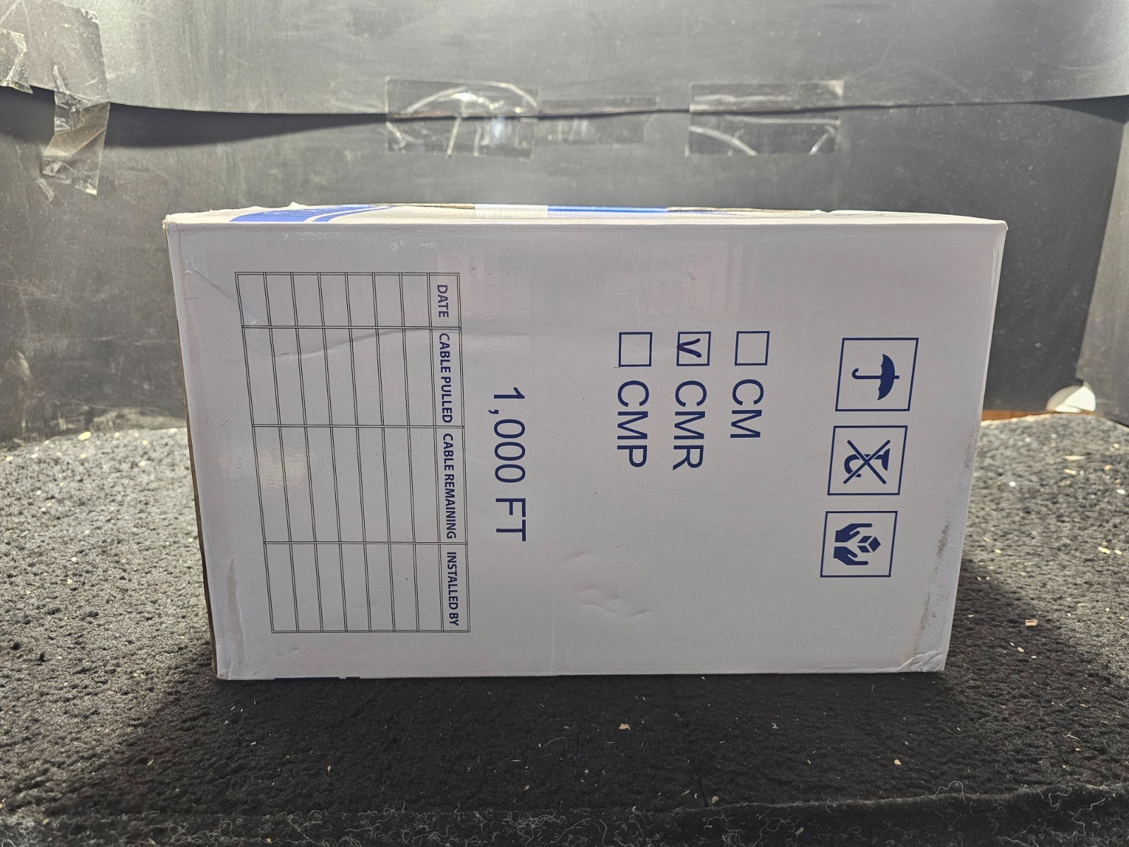 Communication Cable C5CU1000CMR 1000′ UTP Cat5e Copper 350Mhz ETL Riser Rated
