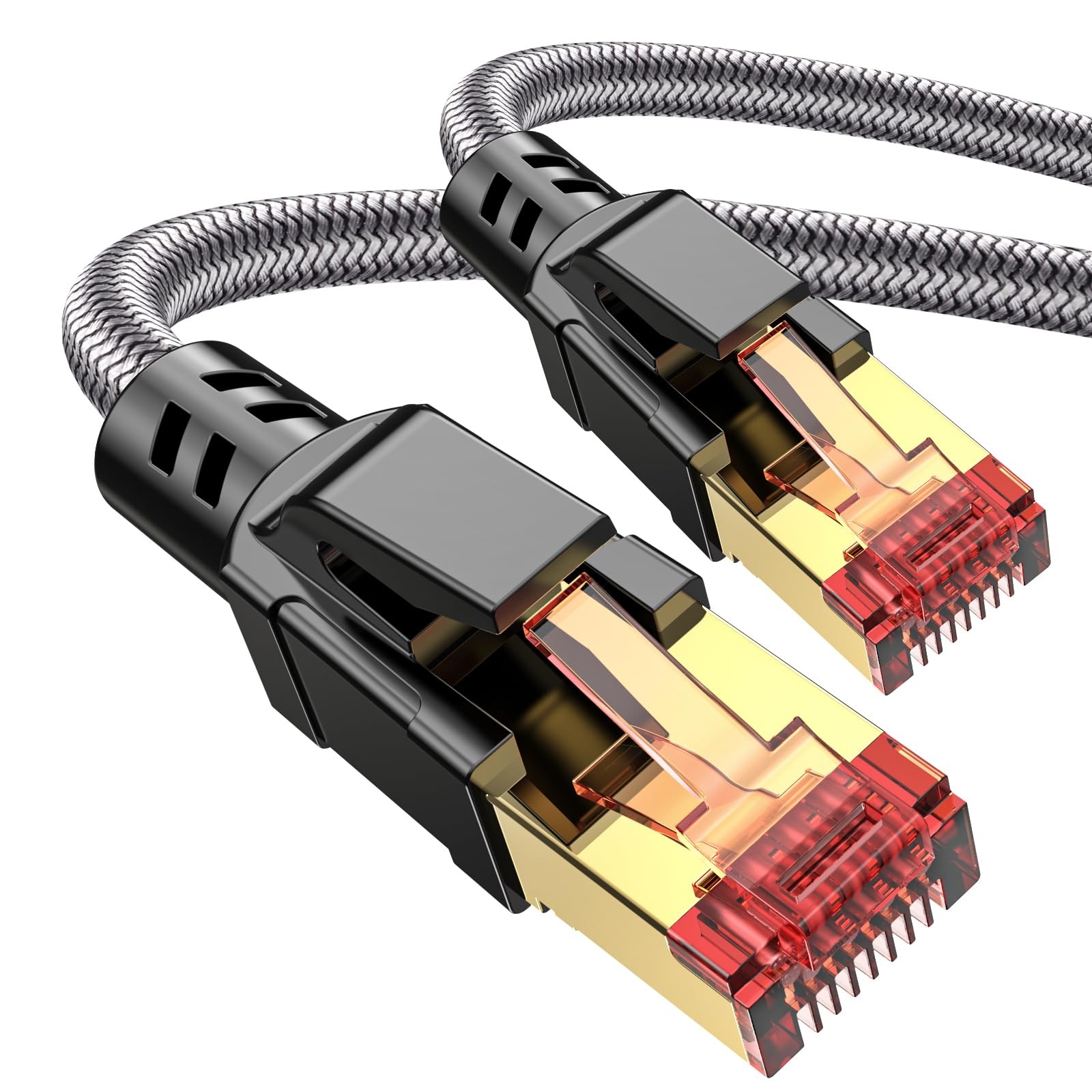 16 Ft Cat 8 Ethernet Cable 40Gbps 2000Mhz High Speed RJ45 Network LAN Wire
