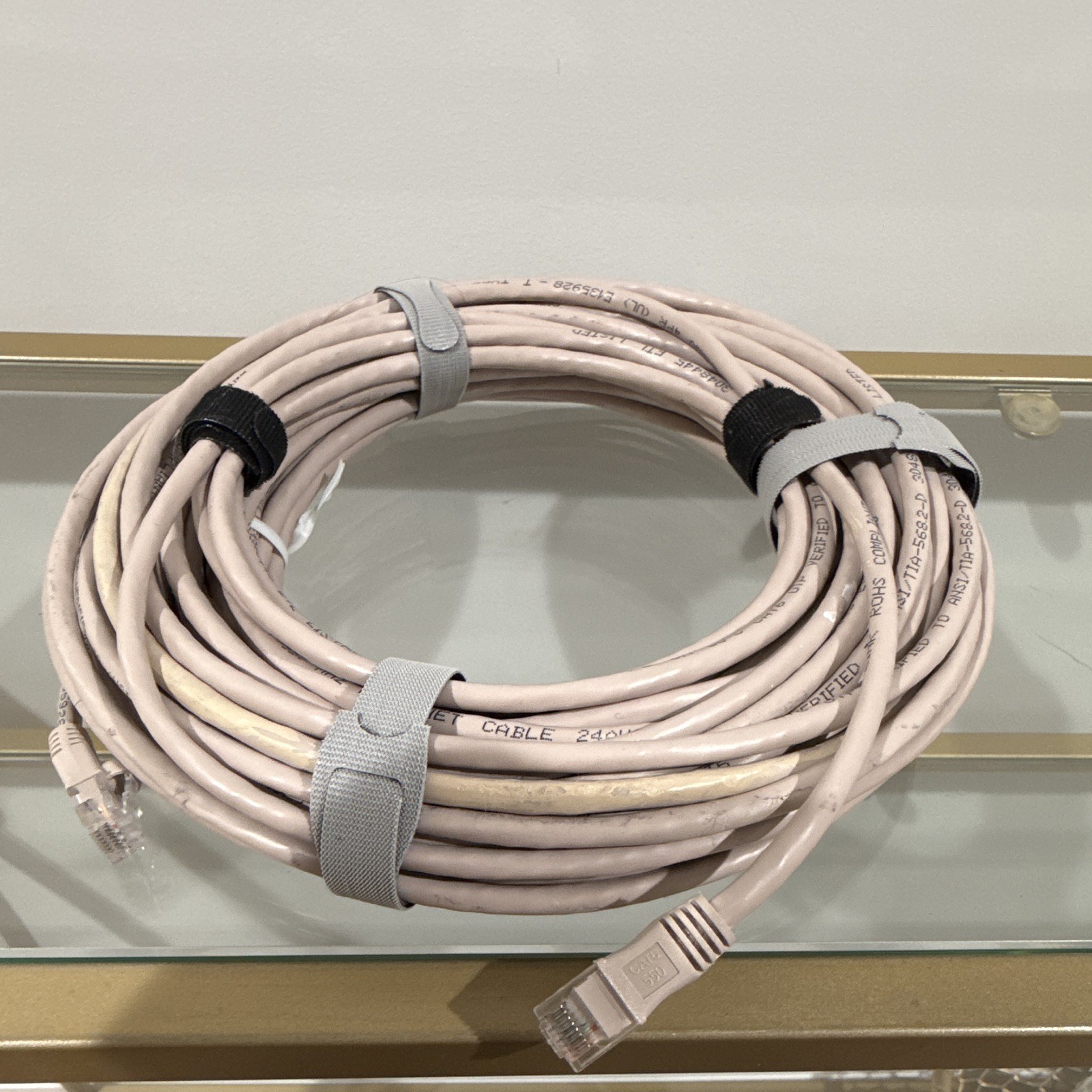 CAT6 RJ45 to RJ45 Ethernet Network Patch Cable 24 ft Gray Universal