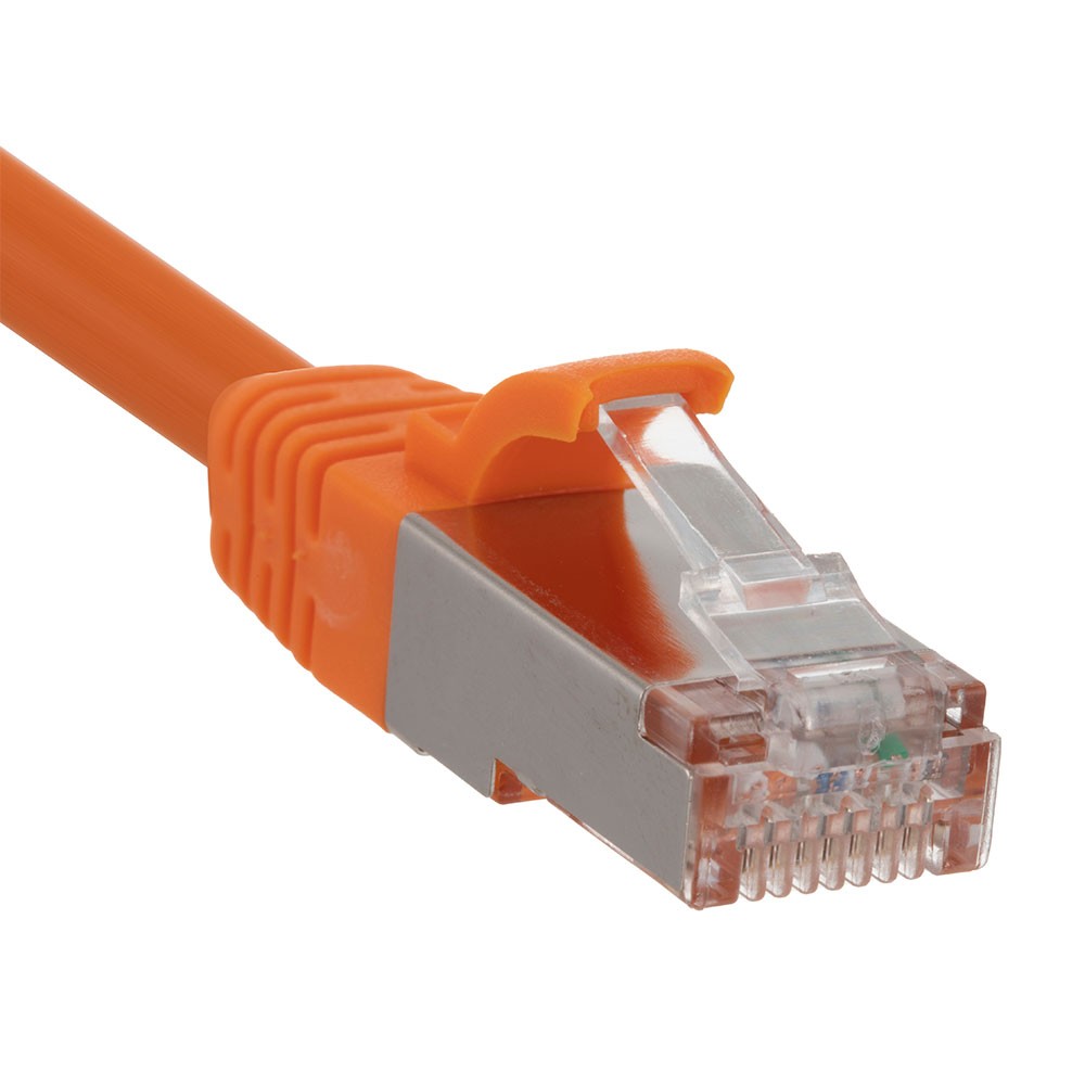 Ethernet Patch Cable CAT6, F/UTP, 26AWG, 0.5 Ft , 5 pack, Orange